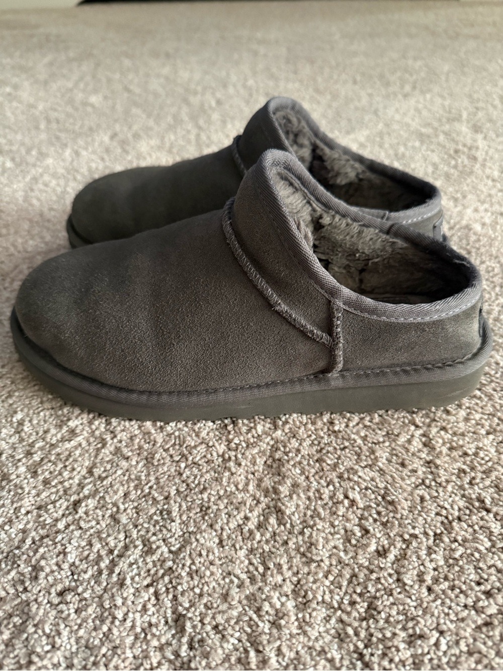 UGG Women’s Classic Slipper Gray Shearling Lined
